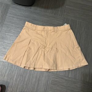 Abercrombie & Fitch Pleated Chino Mini Skirt